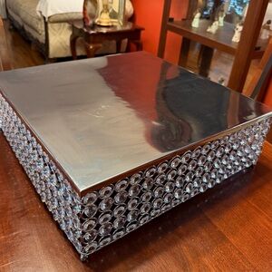 Silver Crystal Embellished Box